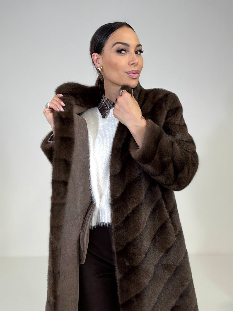 Ecovisone lungo moro FEDERICA BI