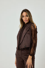 Pantalone moro in ecosuede FEDERICA BI