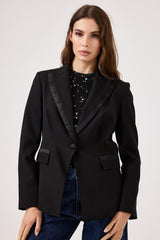 Blazer smoking nero FEDERICA BI
