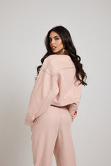 Giacca crop rosa FEDERICA BI