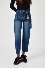 Denim blu elasticizzato charms FEDERICA BI