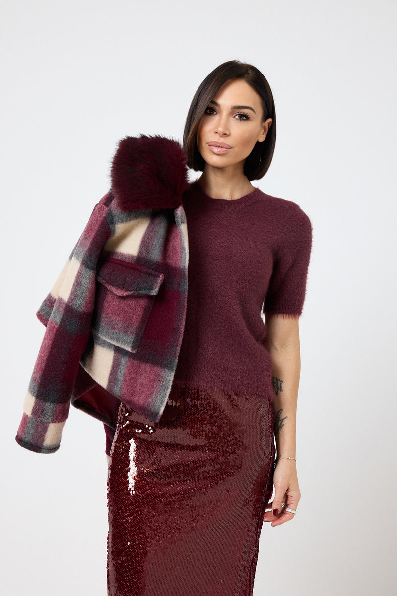 Maglioncino in ciniglia FEDERICA BI ( più colori )