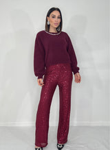 Pantalone in paillettes FEDERICA BI