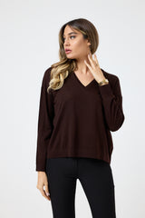 Maglia in lana scollo V FEDERICA BI