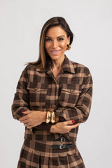 Giacca tartan FEDERICA BI
