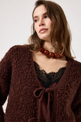 Cardigan glacé ricciolino FEDERICA BI