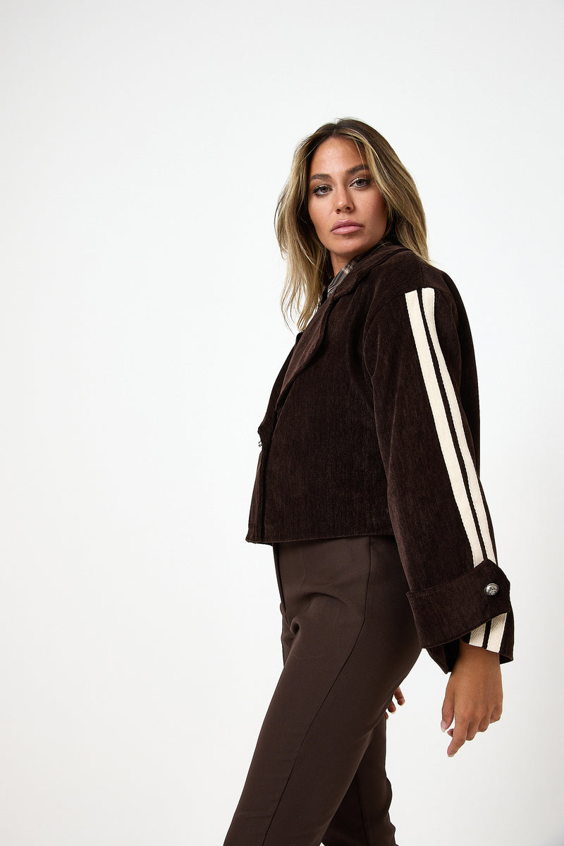 Giacca in velluto moro FEDERICA BI