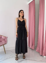 Abito in cotone bianco e nero FEDERICA BI