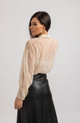 Camicia FEDERICA BI in pizzo crema