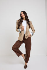 Pantalone in suede FEDERICA BI