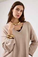 Maglia scollo V FEDERICA BI ( vari colori )