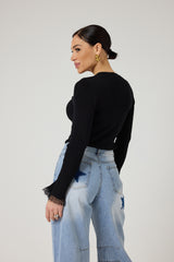 Maglia profili pizzo FEDERICA BI