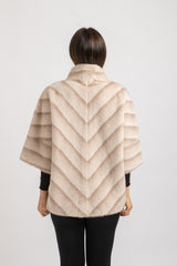 Ecopelliccia beige FEDERICA BI