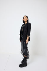 Gonna in similpelle nera FEDERICA BI