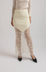 Gonna tricot e pizzo chantilly FEDERICA BI