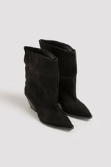 Stivaletto nero in suede FEDERICA BI