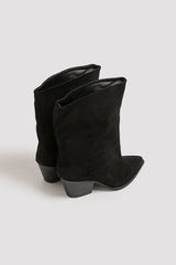 Stivaletto nero in suede FEDERICA BI