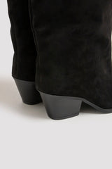 Stivaletto nero in suede FEDERICA BI