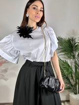 Camicia bianca volant FEDERICA BI