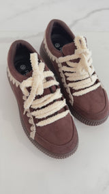 Sneaker suede marrone FEDERICA BI